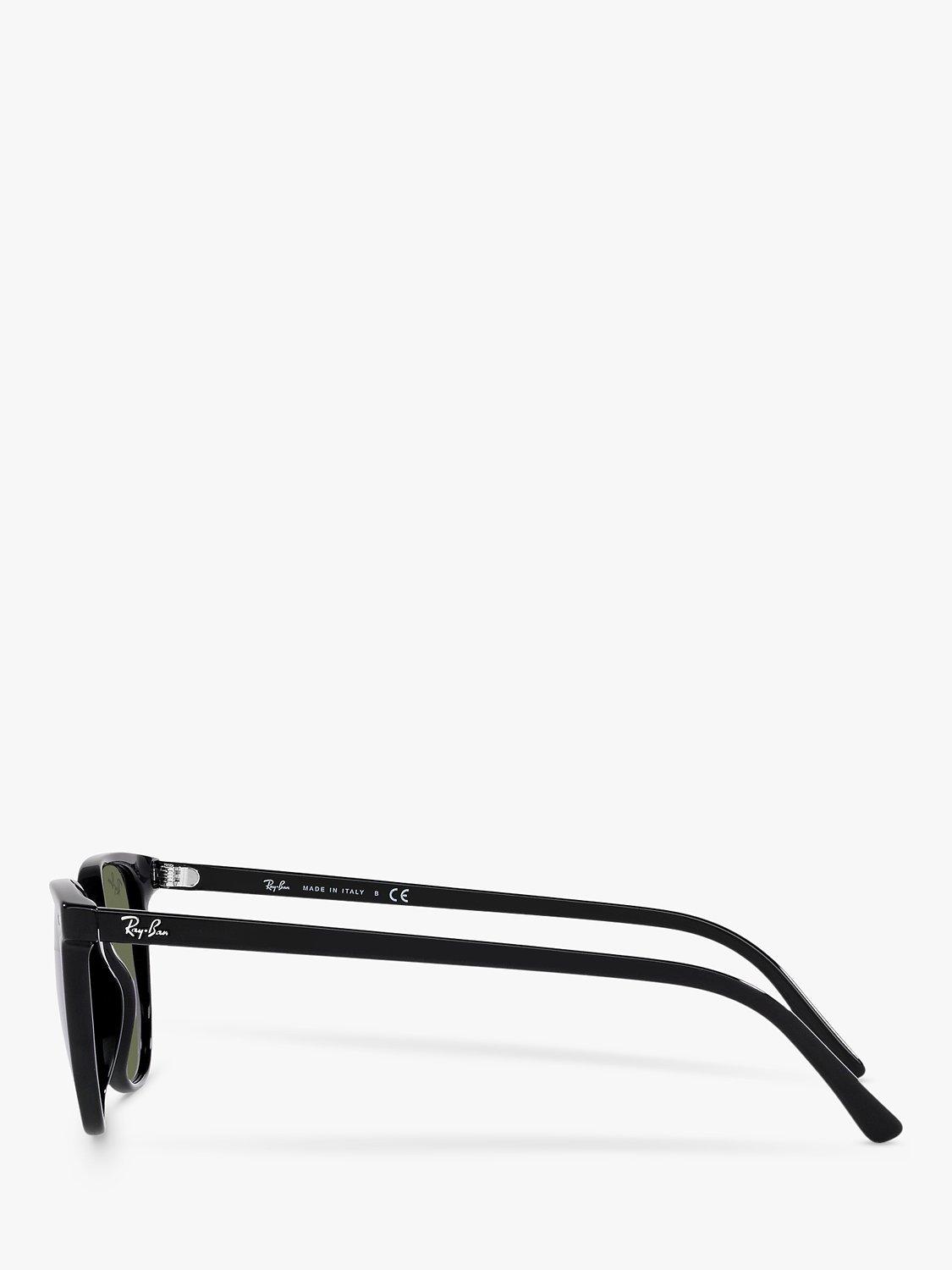 Ray-Ban Elliot round sunglasses black frame green glass lenses (British brand)
