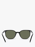 Ray-Ban Elliot round sunglasses black frame green glass lenses (British brand)