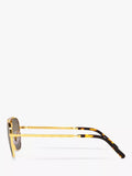 Ray-Ban New Caravan square polarised sunglasses Legend Gold Brown - British product