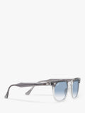 Ray-Ban Hawkeye sunglasses square frame grey blue 52mm, imported from the UK
