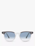 Ray-Ban Hawkeye sunglasses square frame grey blue 52mm, imported from the UK