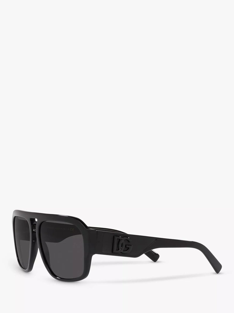 Dolce & Gabbana aviator sunglasses Black/Grey, imported from the UK