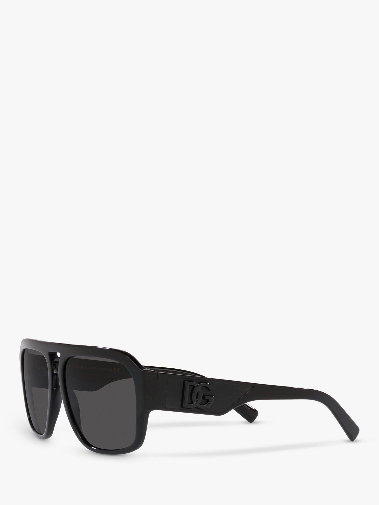 Dolce & Gabbana aviator sunglasses Black/Grey, imported from the UK