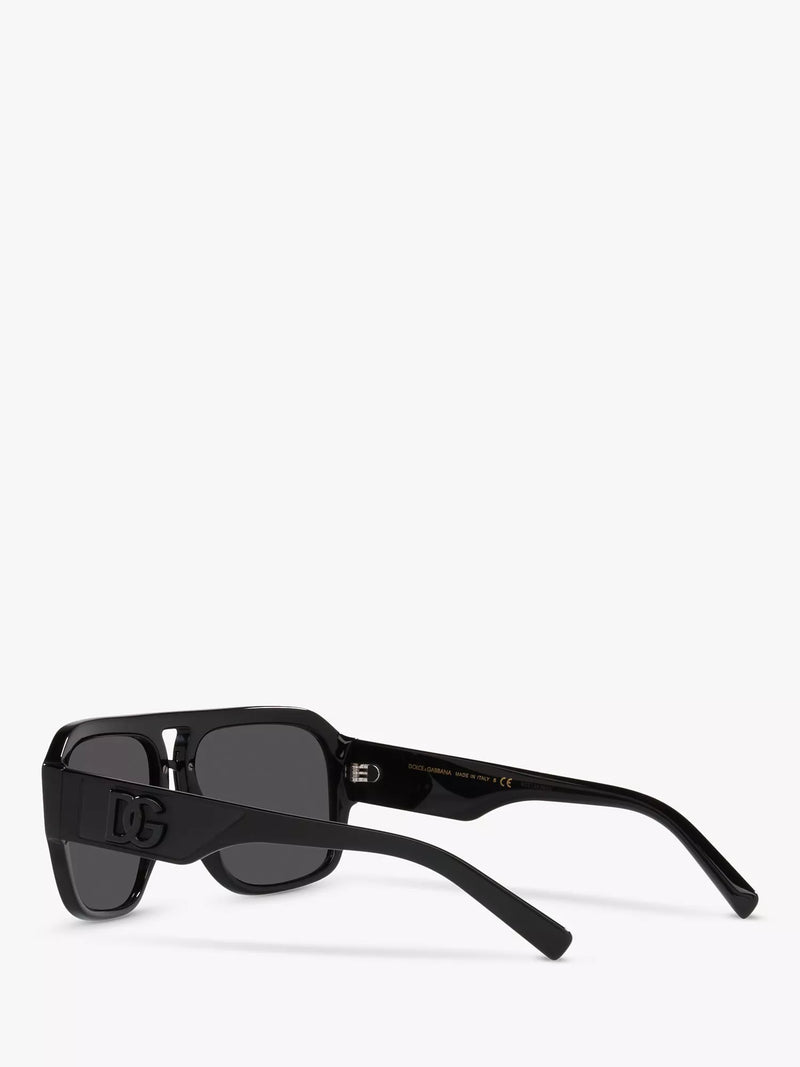 Dolce & Gabbana aviator sunglasses Black/Grey, imported from the UK
