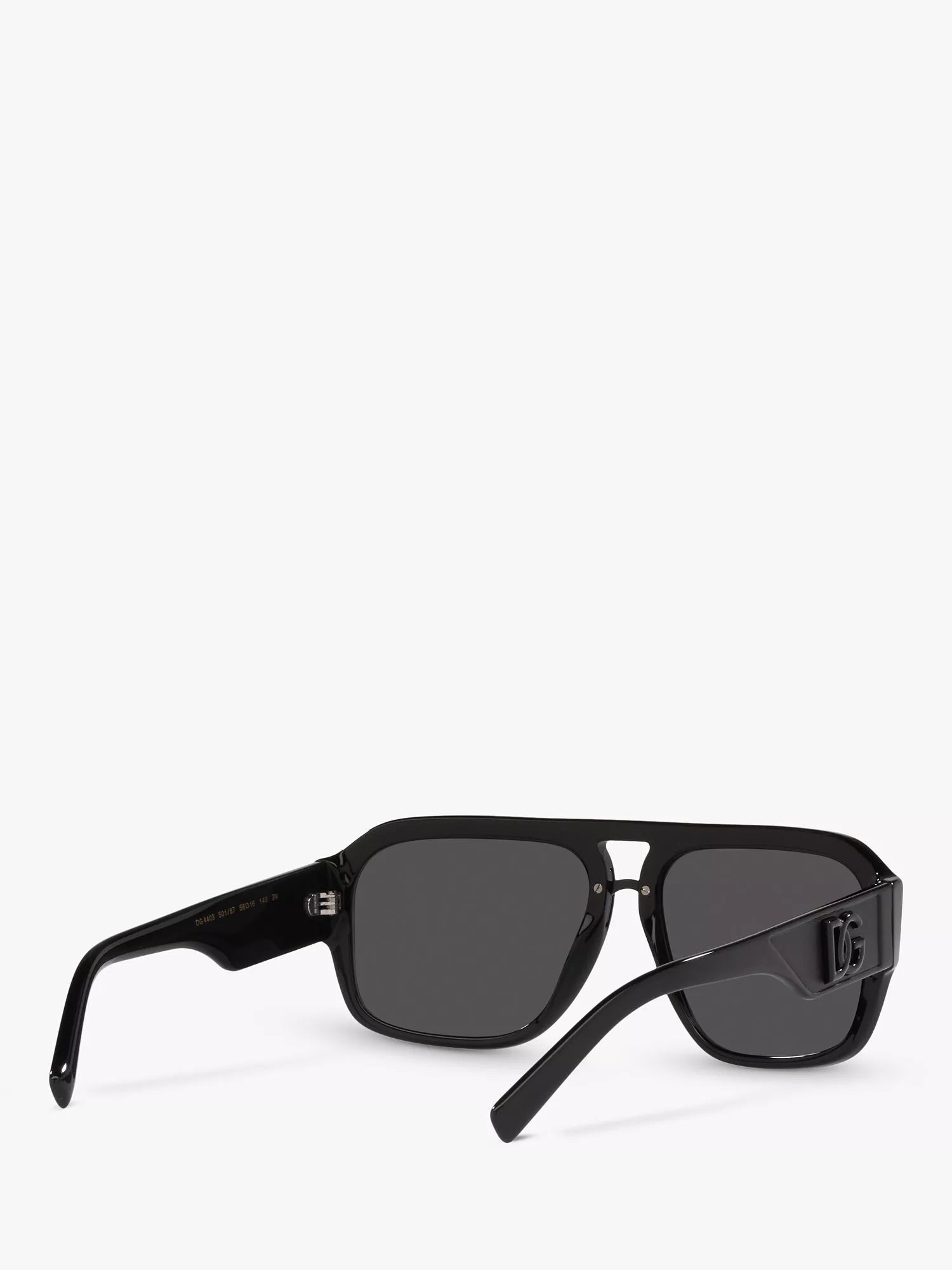 Dolce & Gabbana aviator sunglasses Black/Grey, imported from the UK