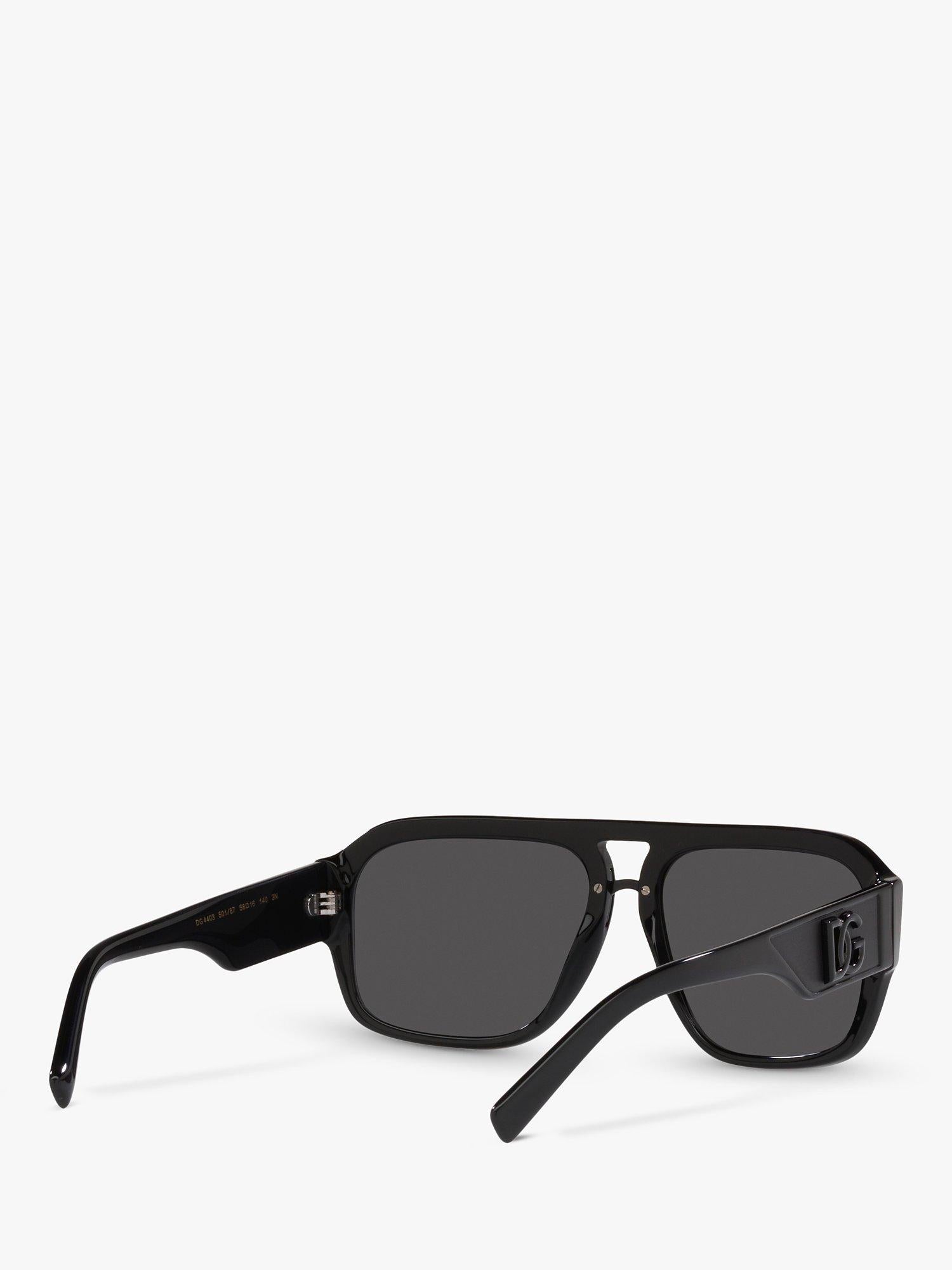 Dolce & Gabbana aviator sunglasses Black/Grey, imported from the UK