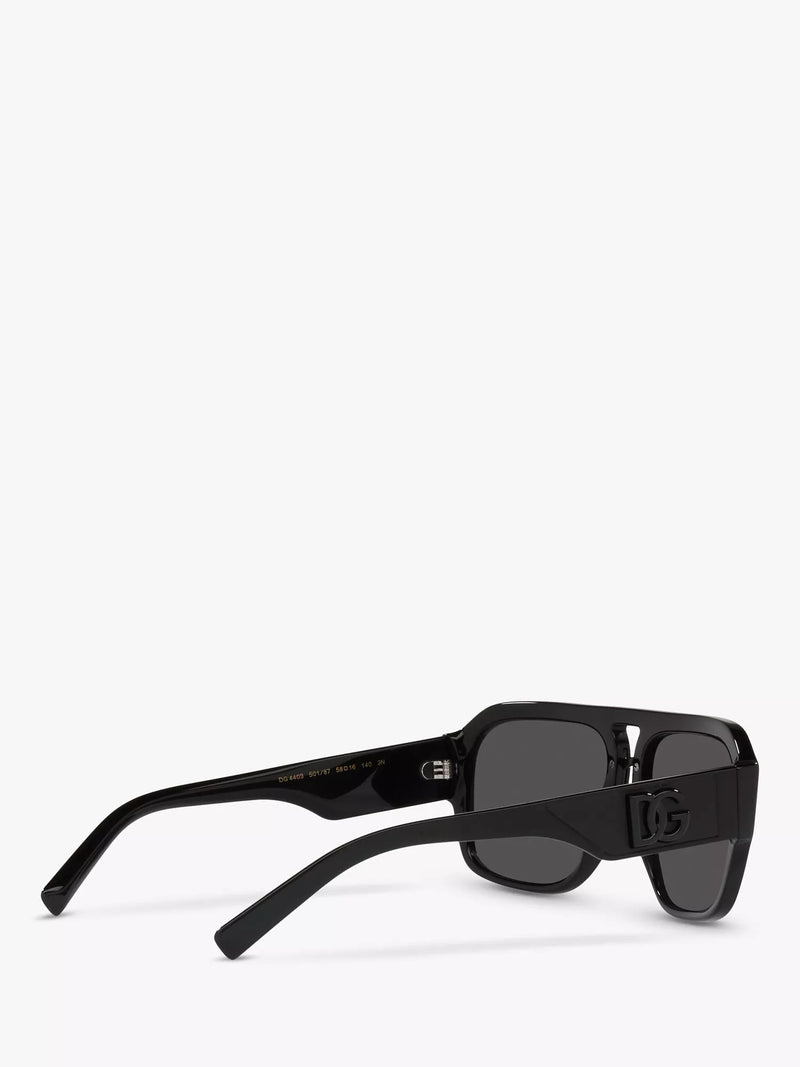 Dolce & Gabbana aviator sunglasses Black/Grey, imported from the UK