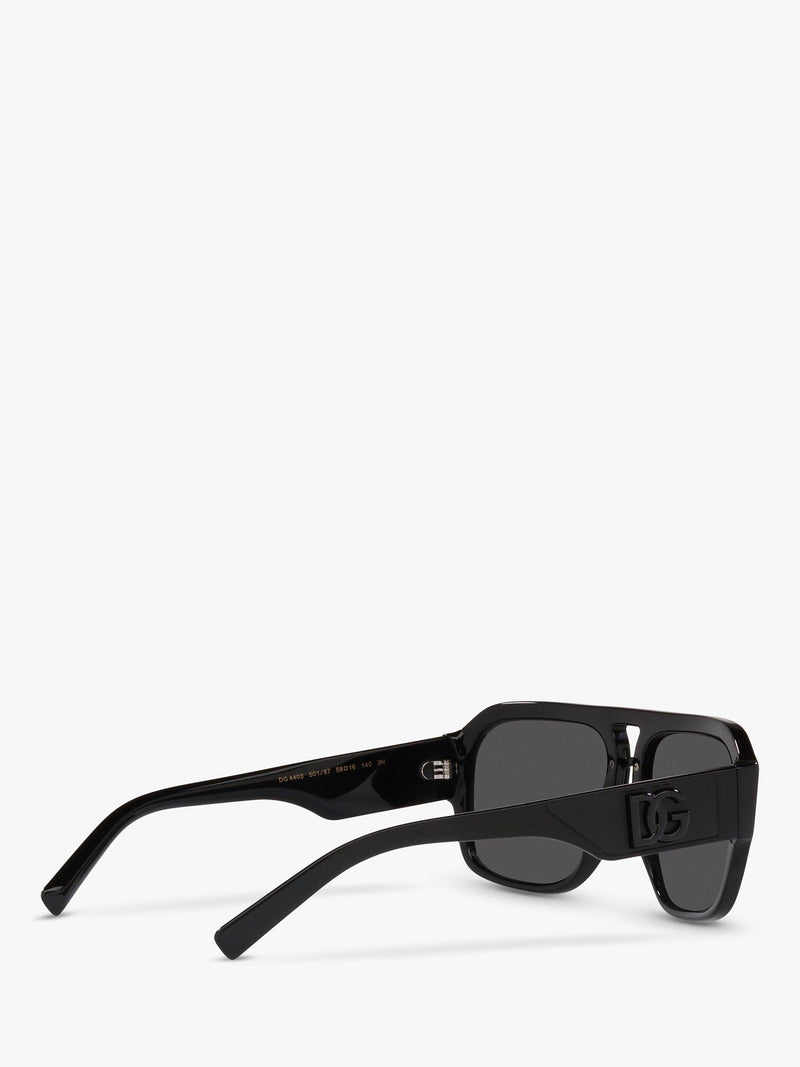 Dolce & Gabbana aviator sunglasses Black/Grey, imported from the UK