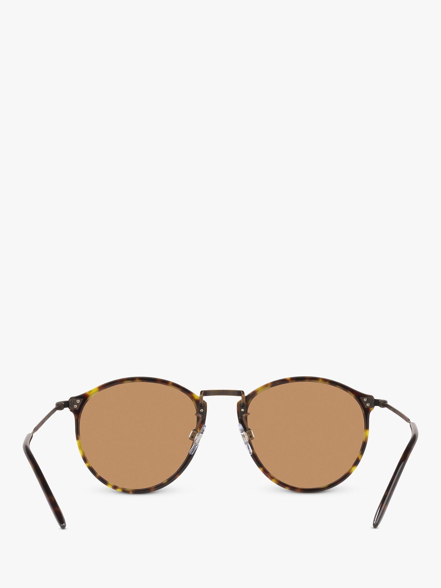Giorgio Armani oval sunglasses in tortoise brown, imported from the UK