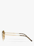 Ray-Ban Jack hexagonal sunglasses gold brown gradient 51mm, imported from the UK