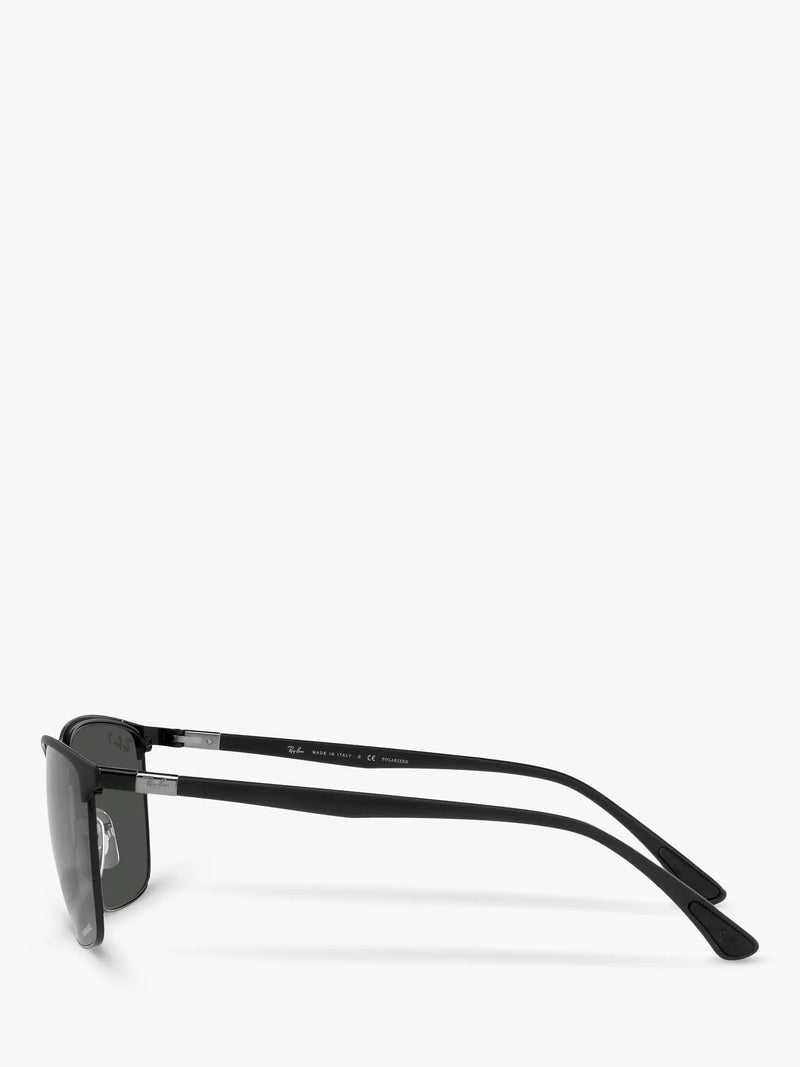 Ray-Ban RB3594 polarised sunglasses matte black, UK version