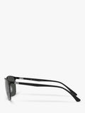 Ray-Ban RB3594 polarised sunglasses matte black, UK version