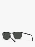 Ray-Ban RB3594 polarised sunglasses matte black, UK version