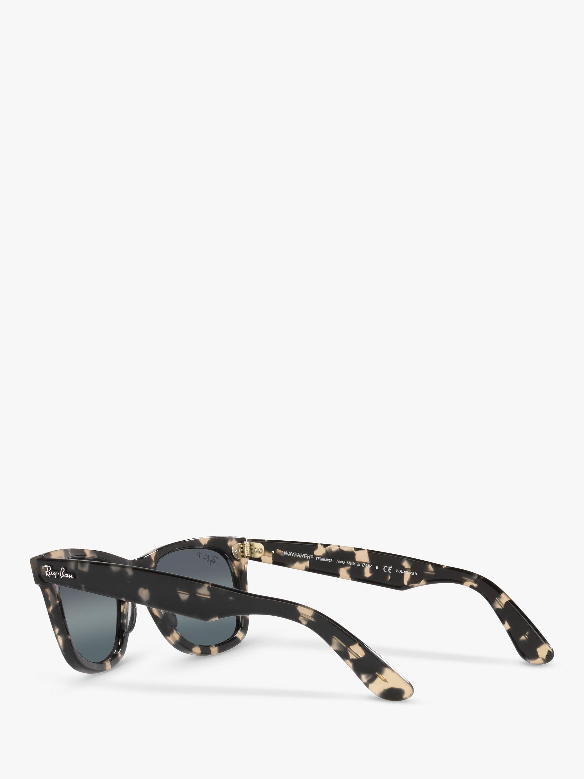 Ray-Ban Wayfarer polarised sunglasses grey Havana blue 50mm (British brand)
