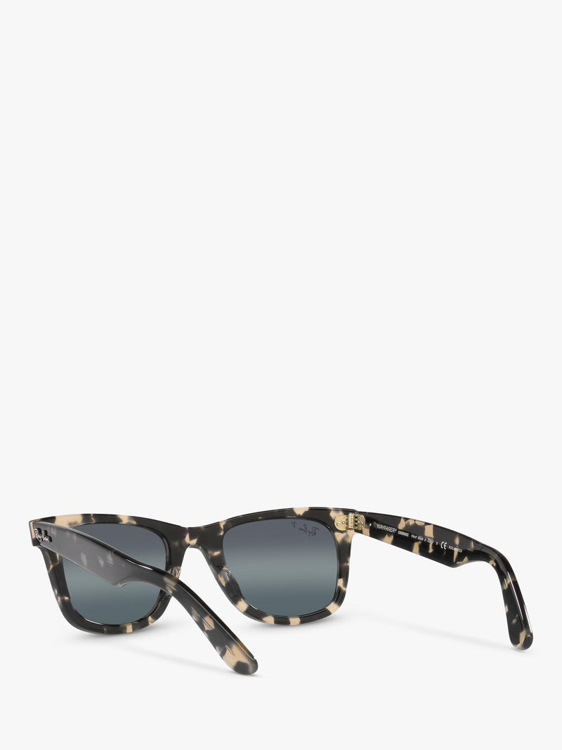 Ray-Ban Wayfarer polarised sunglasses grey Havana blue 50mm (British brand)