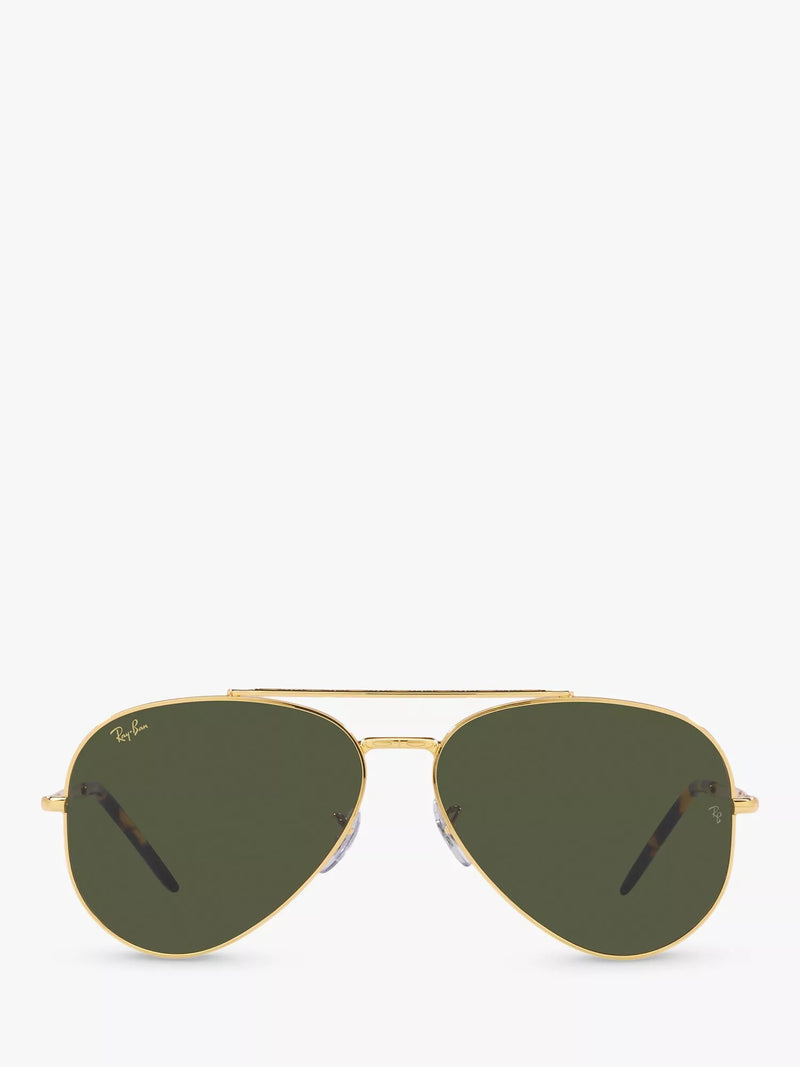 Ray-Ban aviator sunglasses RB3625 gold green 58mm, UK version
