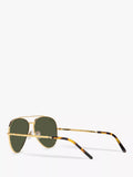 Ray-Ban aviator sunglasses RB3625 gold green 58mm, UK version