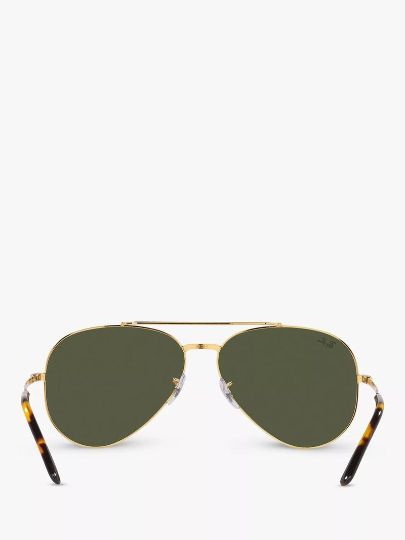 Ray-Ban aviator sunglasses RB3625 gold green 58mm, UK version