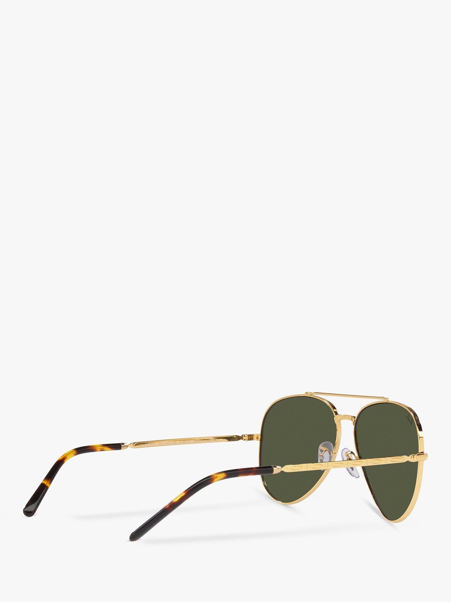 Ray-Ban aviator sunglasses RB3625 gold green 58mm, UK version