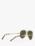 Ray-Ban aviator sunglasses RB3625 gold green 58mm, UK version