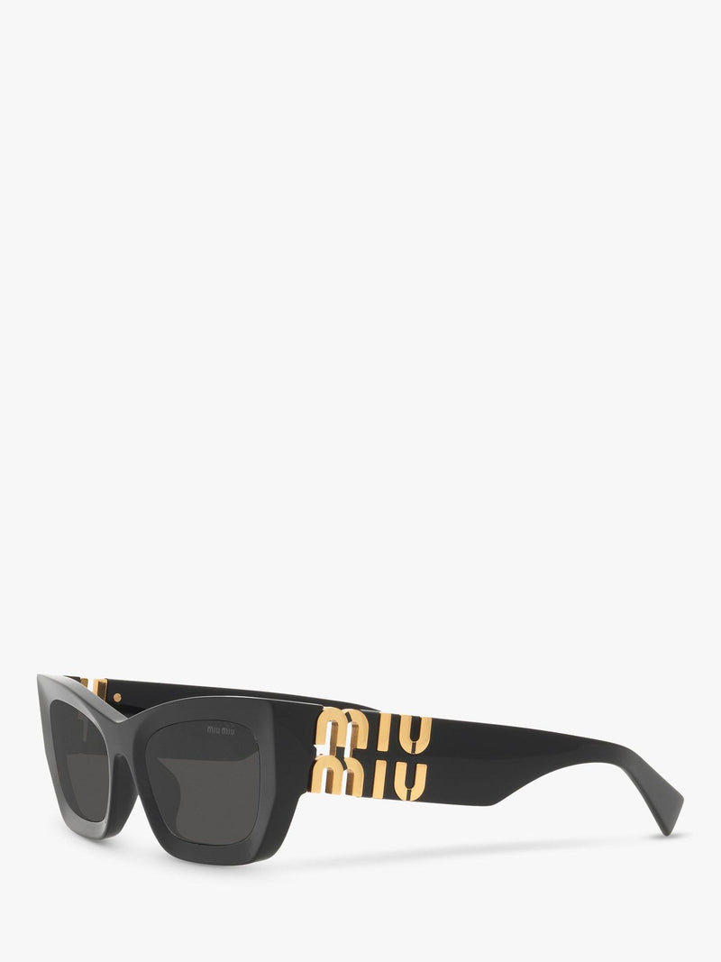 Miu Miu rectangular sunglasses black acetate frame 53mm (British brand)