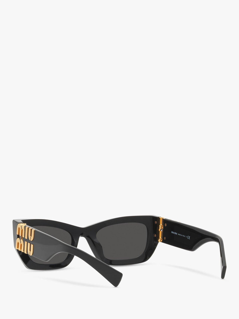 Miu Miu rectangular sunglasses black acetate frame 53mm (British brand)