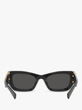 Miu Miu rectangular sunglasses black acetate frame 53mm (British brand)