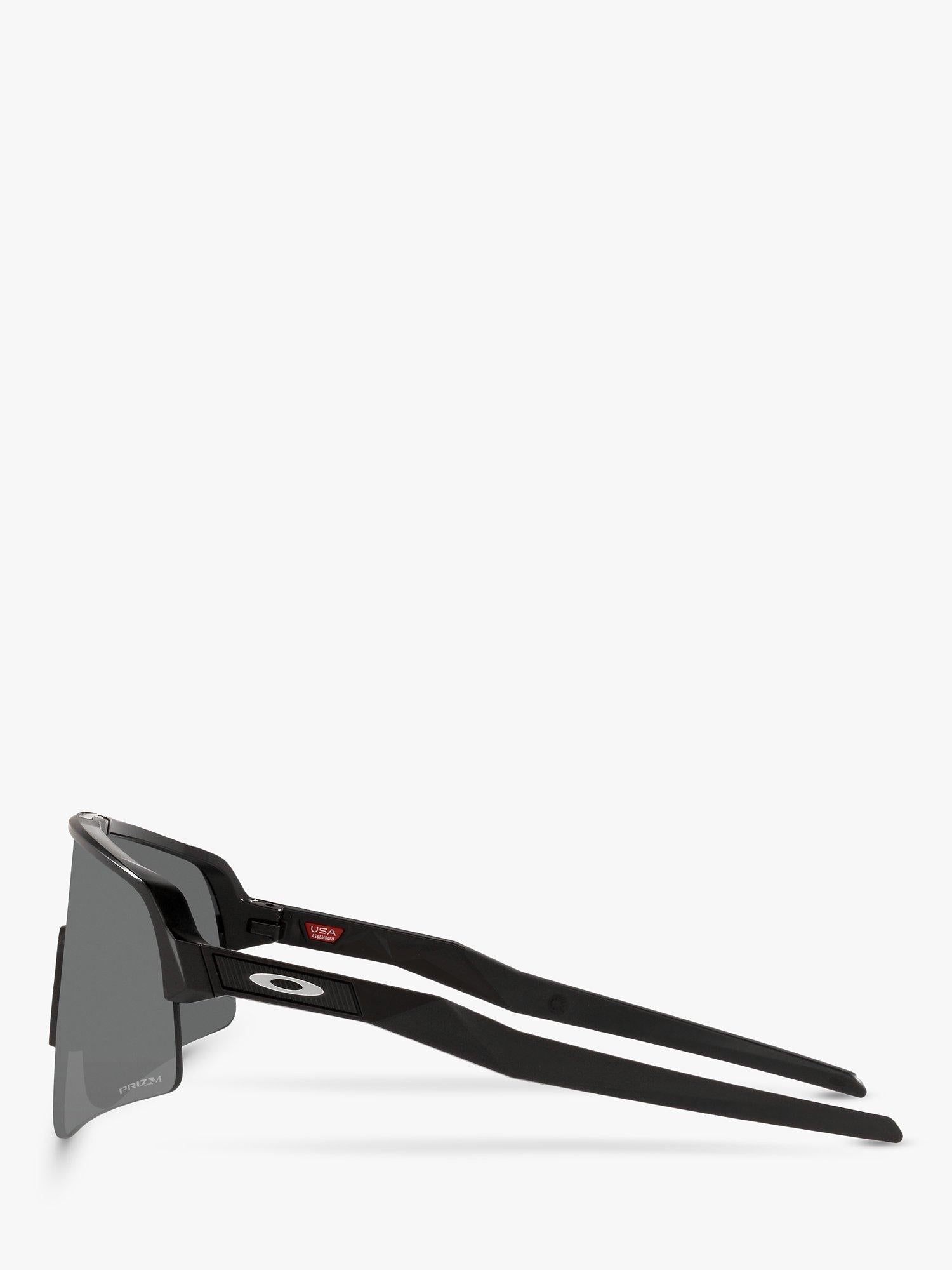 Oakley Sutro Lite Sweep Prizm rectangular sunglasses matte black grey (British brand)