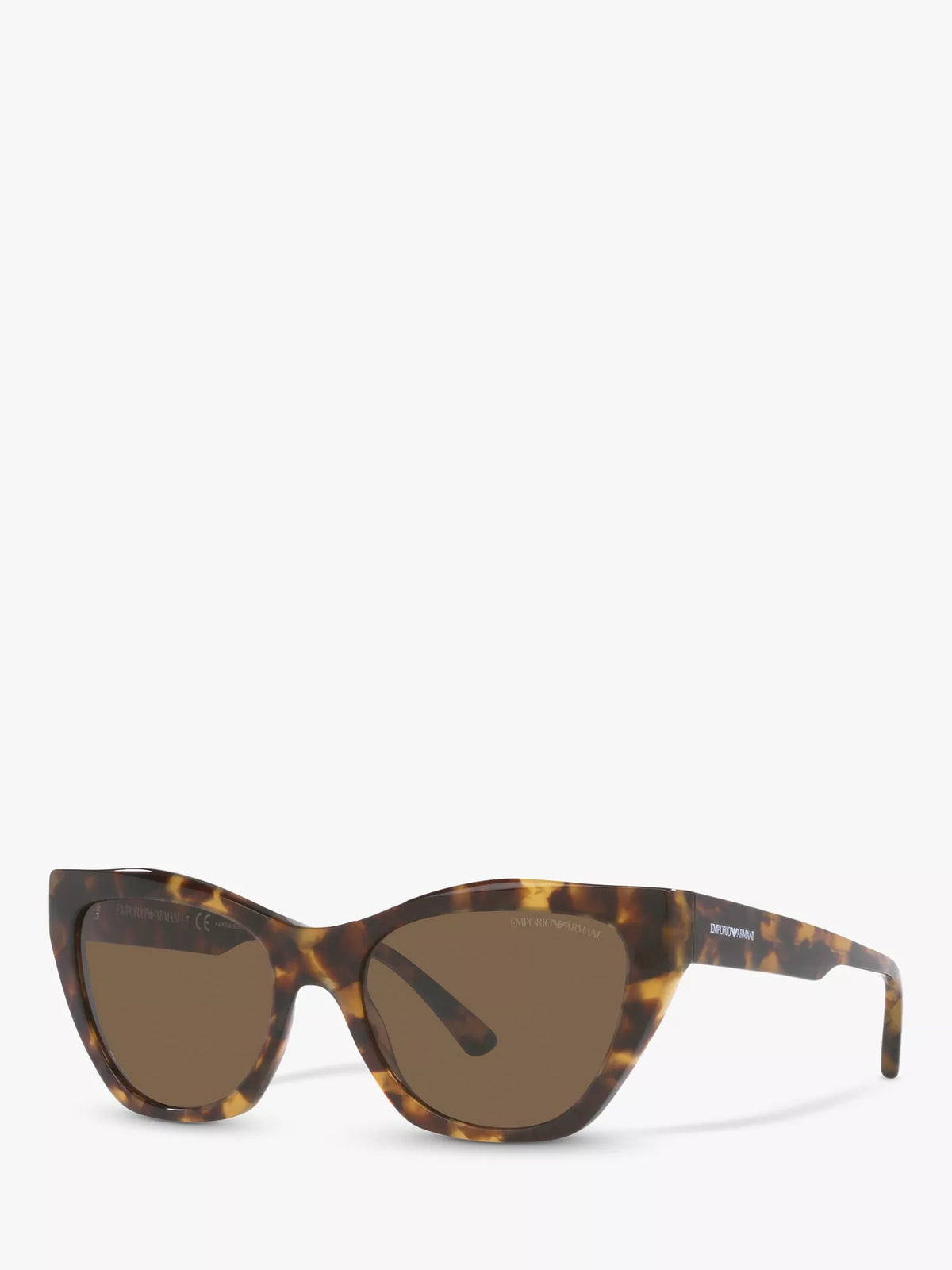 Emporio Armani cat eye sunglasses brown acetate 54mm, imported from the UK