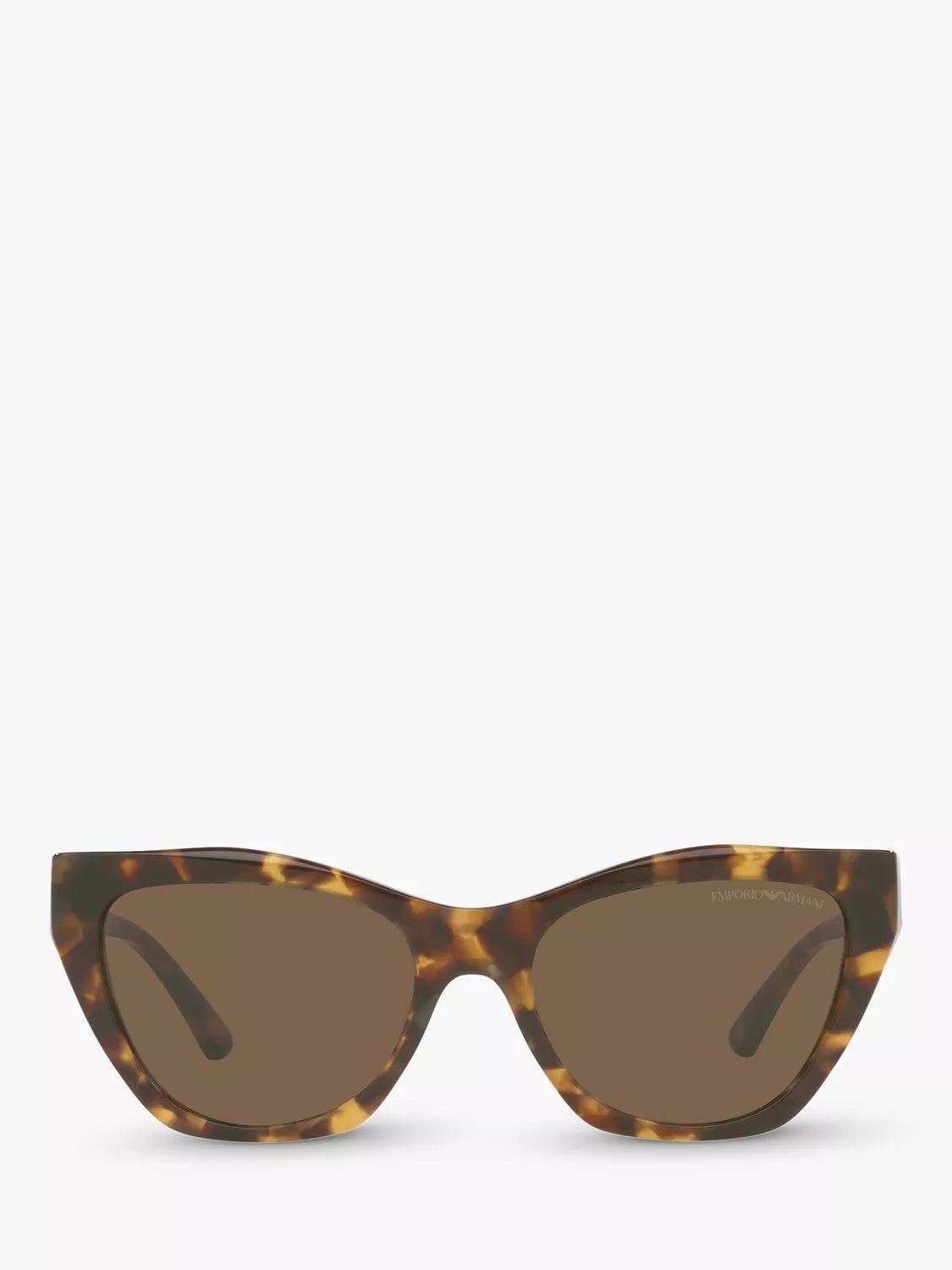 Emporio Armani cat eye sunglasses brown acetate 54mm, imported from the UK