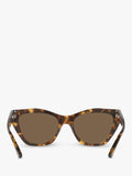 Emporio Armani cat eye sunglasses brown acetate 54mm, imported from the UK