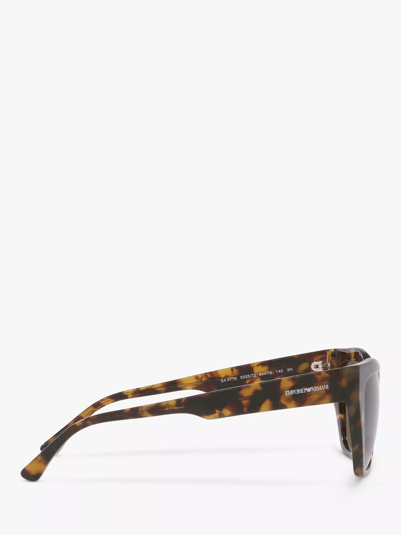 Emporio Armani cat eye sunglasses brown acetate 54mm, imported from the UK
