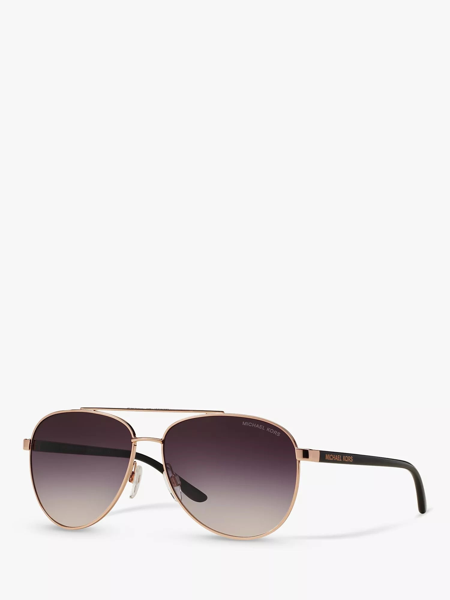 Michael Kors aviator sunglasses rose gold metal frame (British brand)