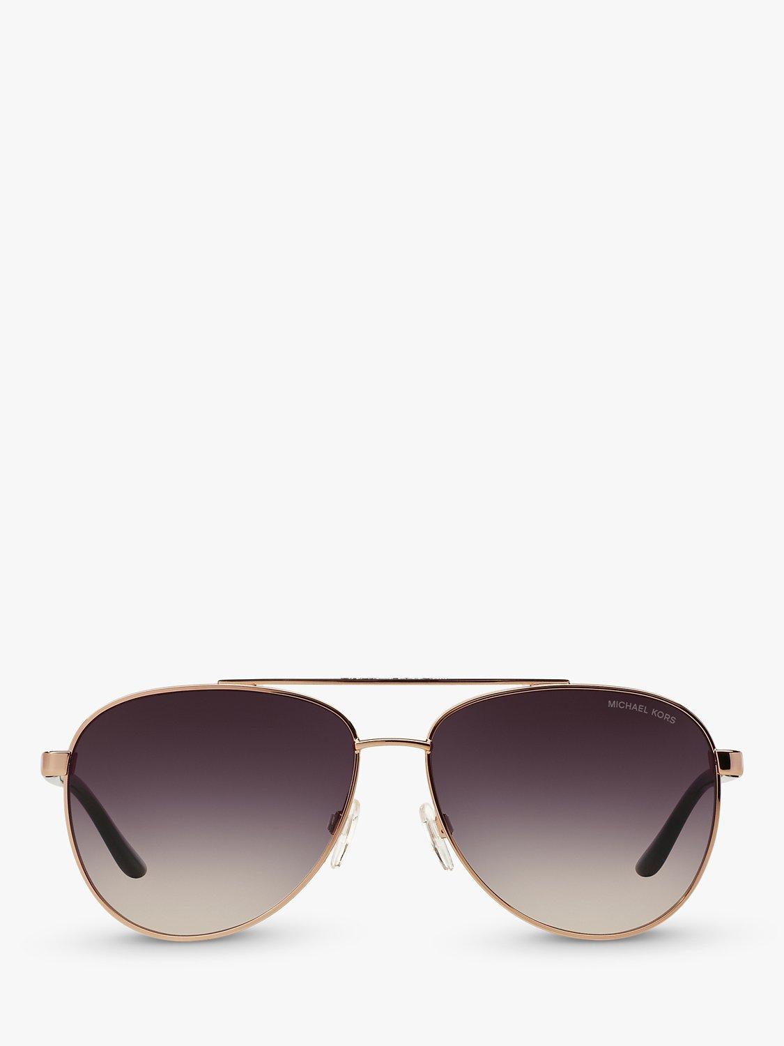 Michael Kors aviator sunglasses rose gold metal frame (British brand)