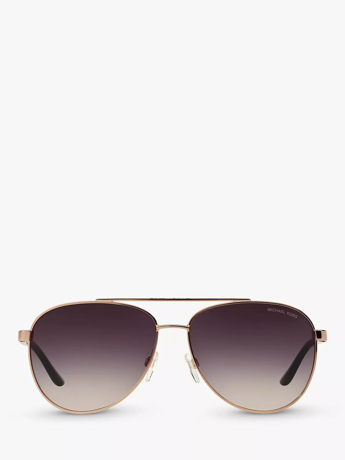 Michael Kors aviator sunglasses rose gold metal frame (British brand)