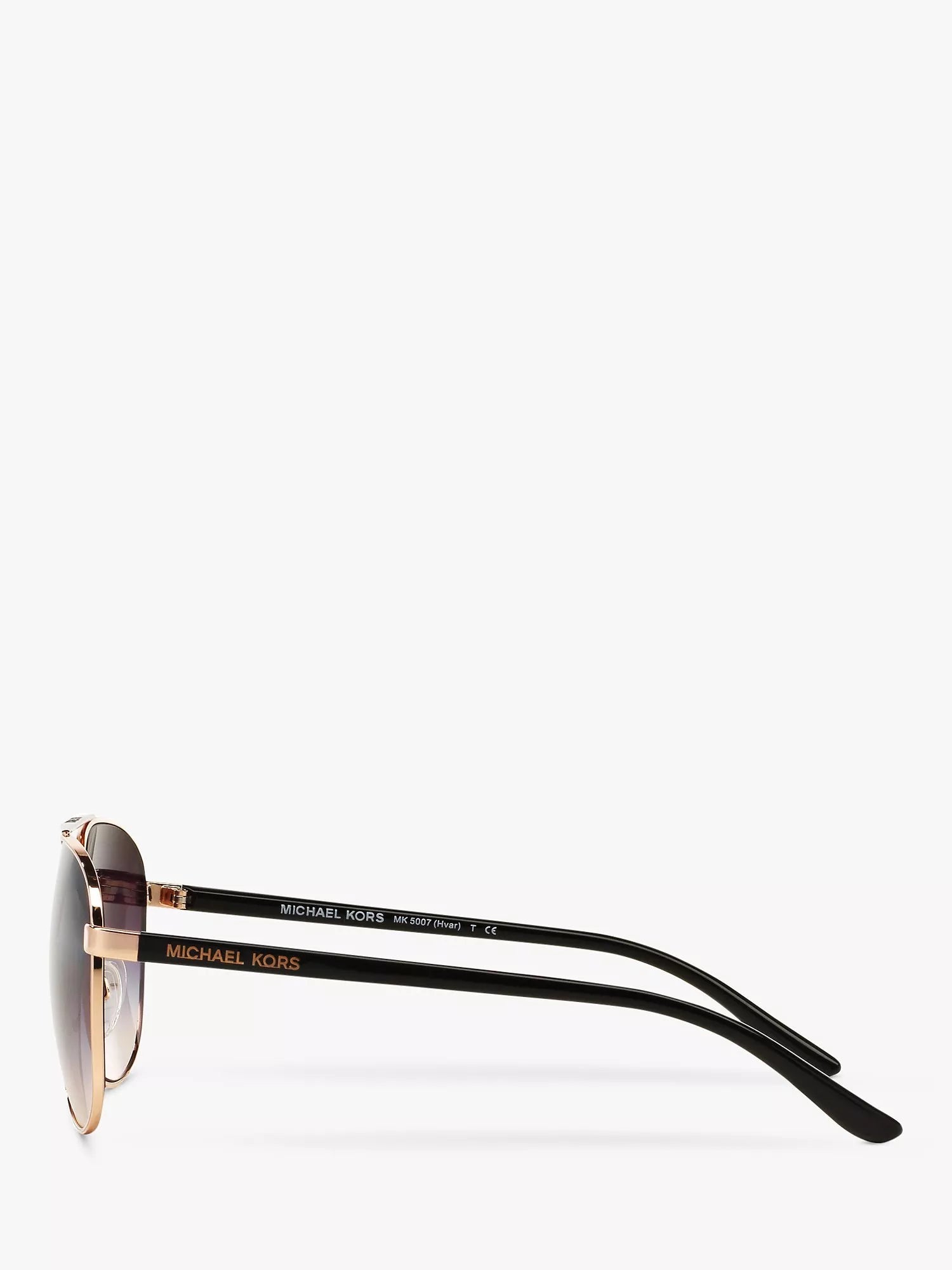 Michael Kors aviator sunglasses rose gold metal frame (British brand)