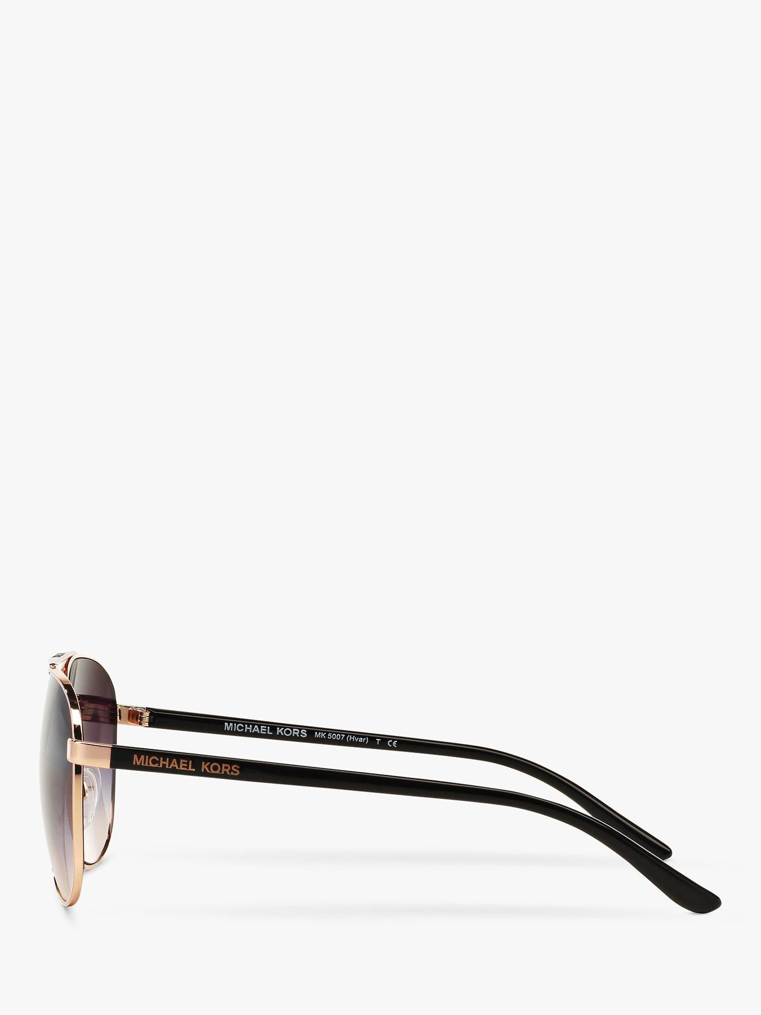 Michael Kors aviator sunglasses rose gold metal frame (British brand)
