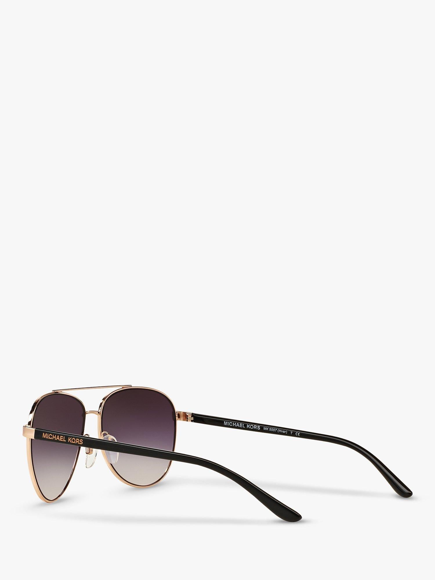 Michael Kors aviator sunglasses rose gold metal frame (British brand)