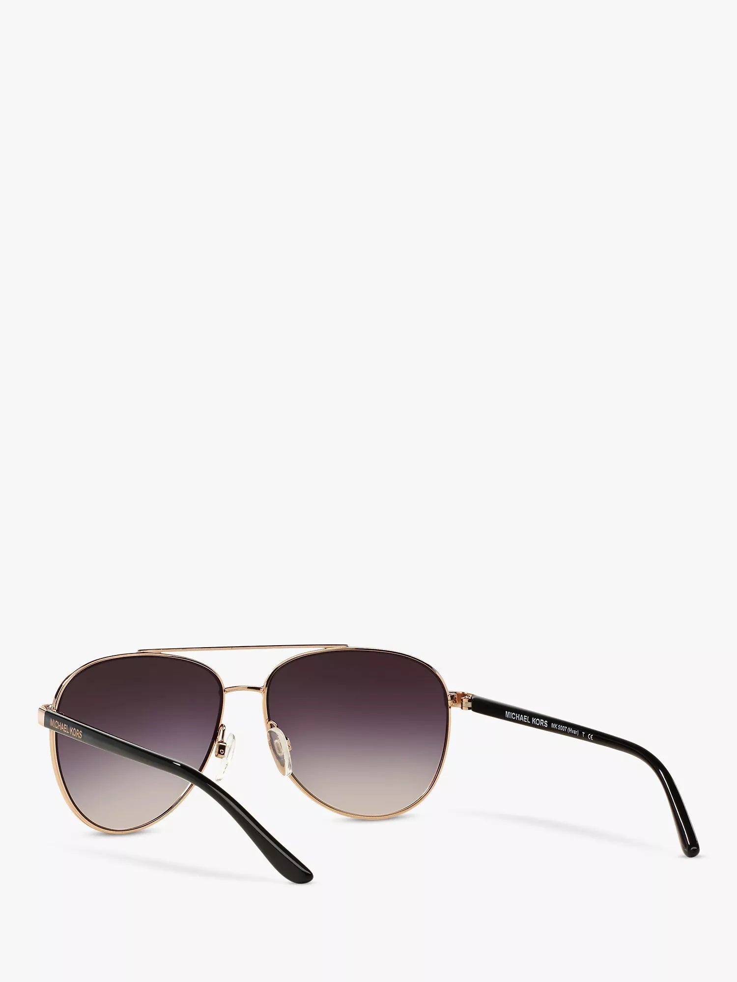 Michael Kors aviator sunglasses rose gold metal frame (British brand)