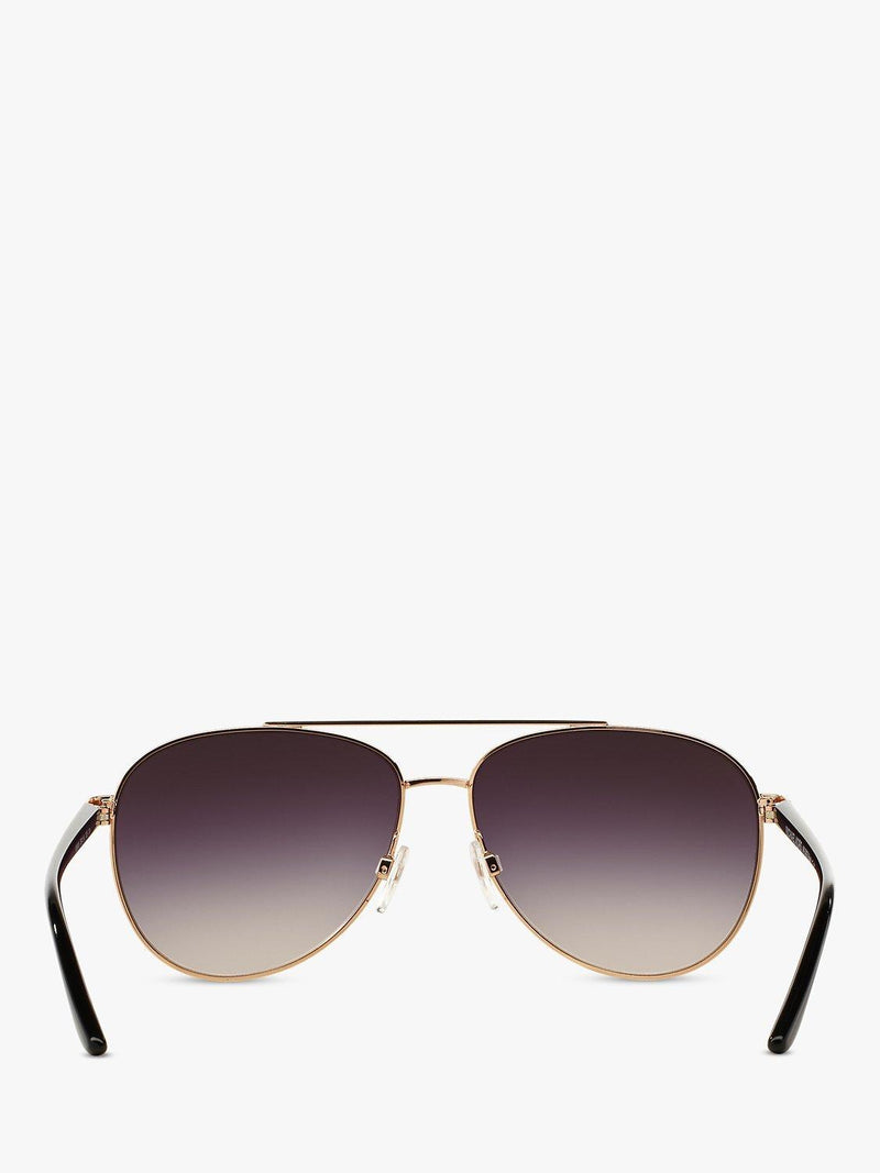 Michael Kors aviator sunglasses rose gold metal frame (British brand)