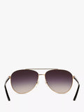 Michael Kors aviator sunglasses rose gold metal frame (British brand)