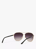 Michael Kors aviator sunglasses rose gold metal frame (British brand)