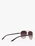 Michael Kors aviator sunglasses rose gold metal frame (British brand)