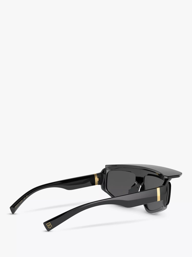 Dolce & Gabbana DG6177 rectangular sunglasses, imported from the UK