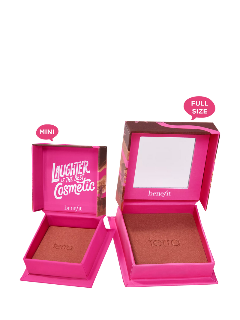 Benefit Terra powder blush in terracotta golden brick-red shade - British product