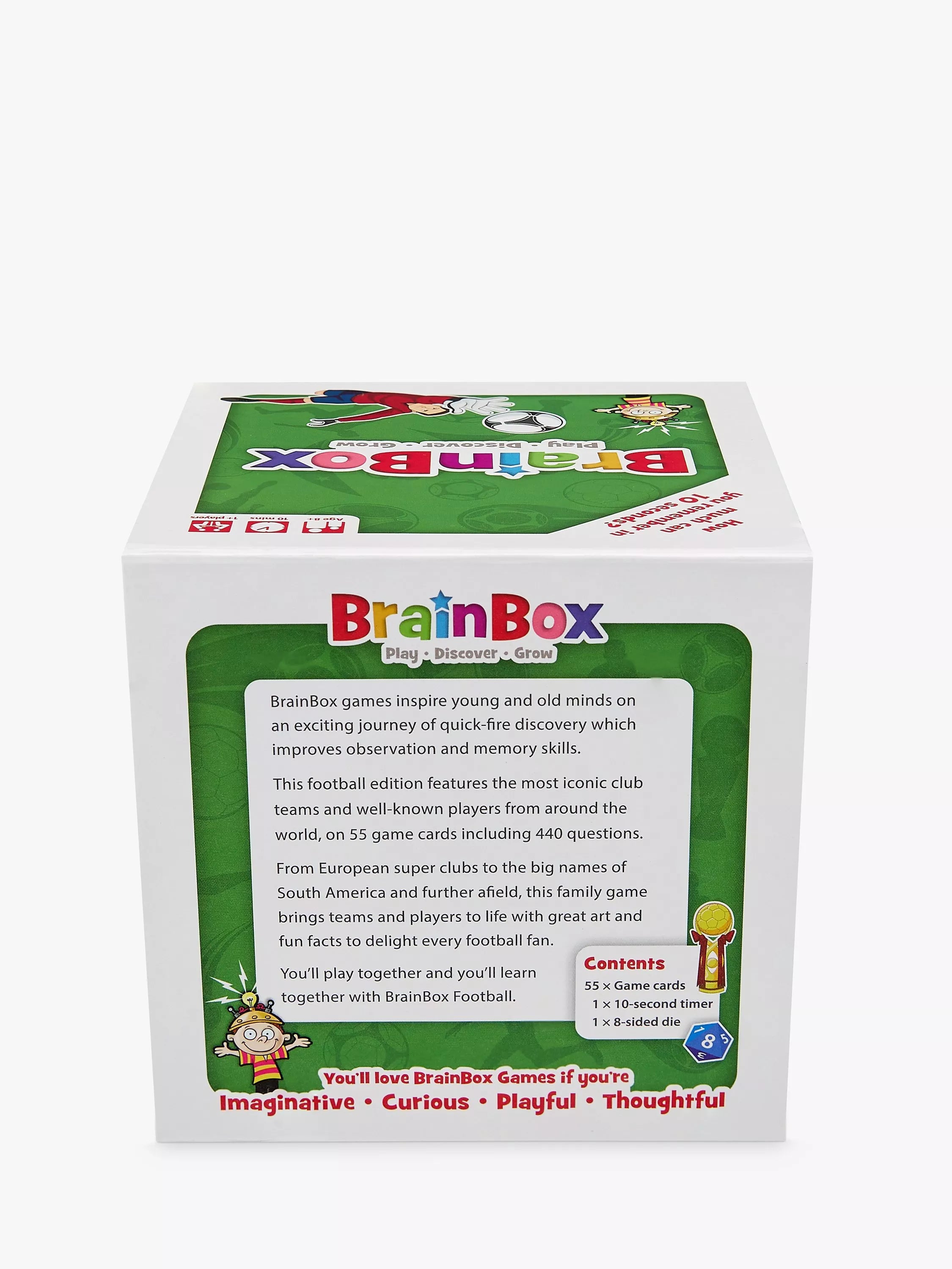 BrainBox football card memory game, UK version
