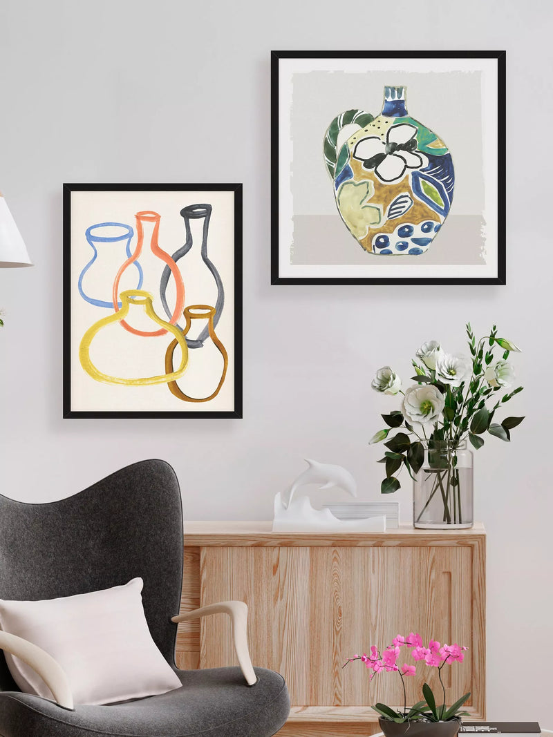 Aimee Wilson multi-color Picasso vase framed print 42x42cm, UK version