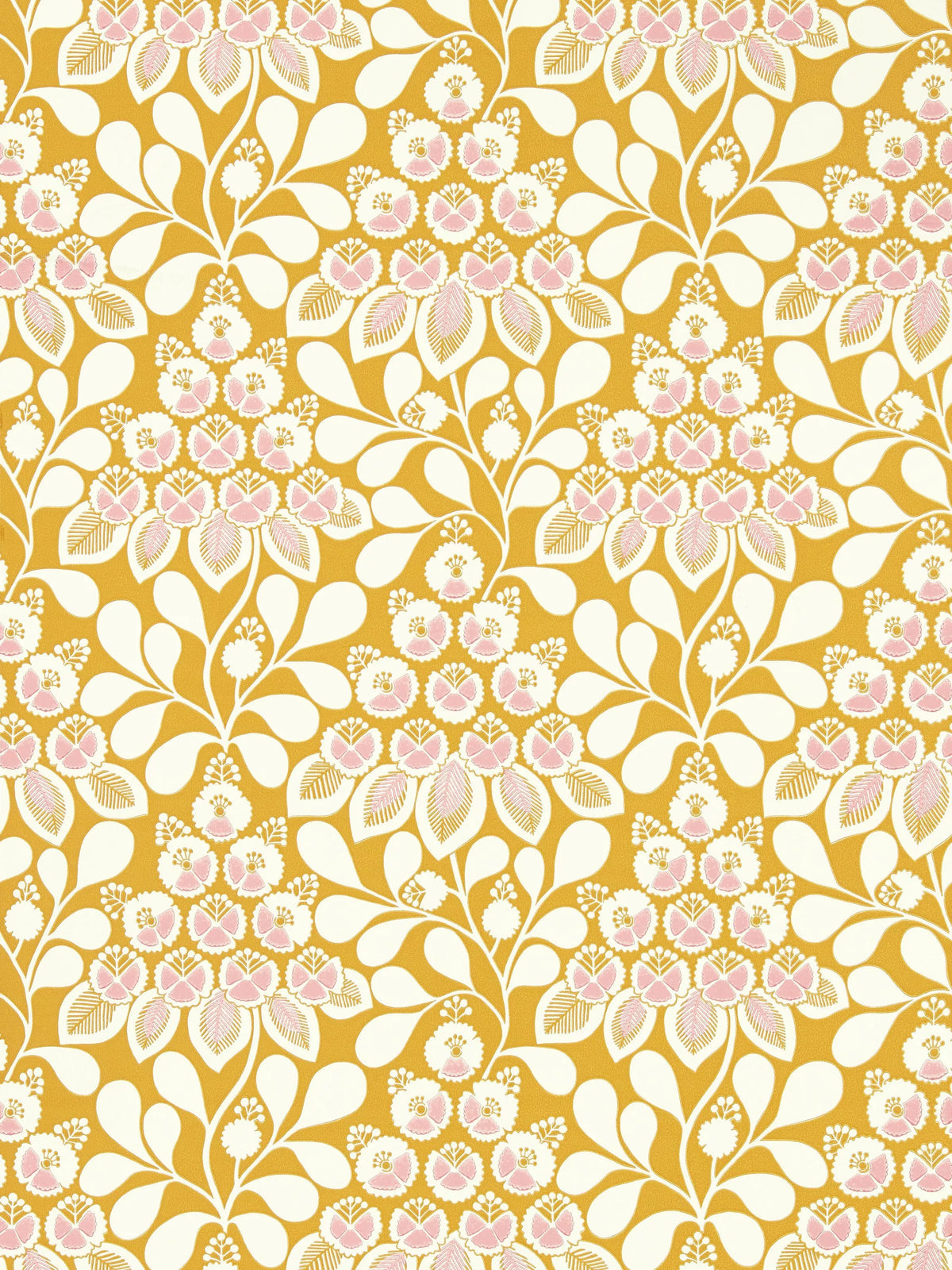 Scion Elsa wallpaper yellow blush pink roll 10m x 52cm (British brand)