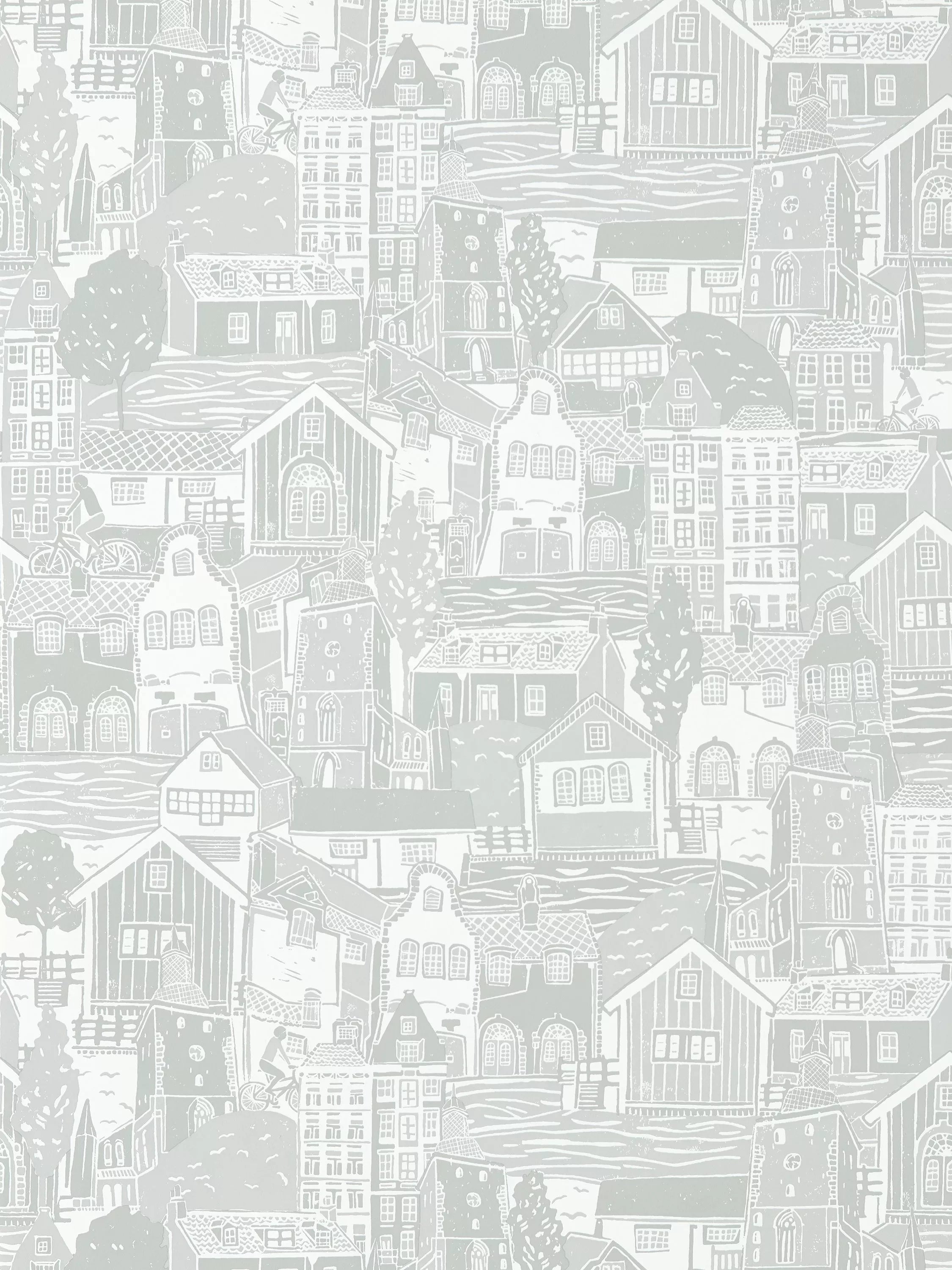 Scion Stockholm wallpaper lino-cut design 10m x 52cm, imported from the UK