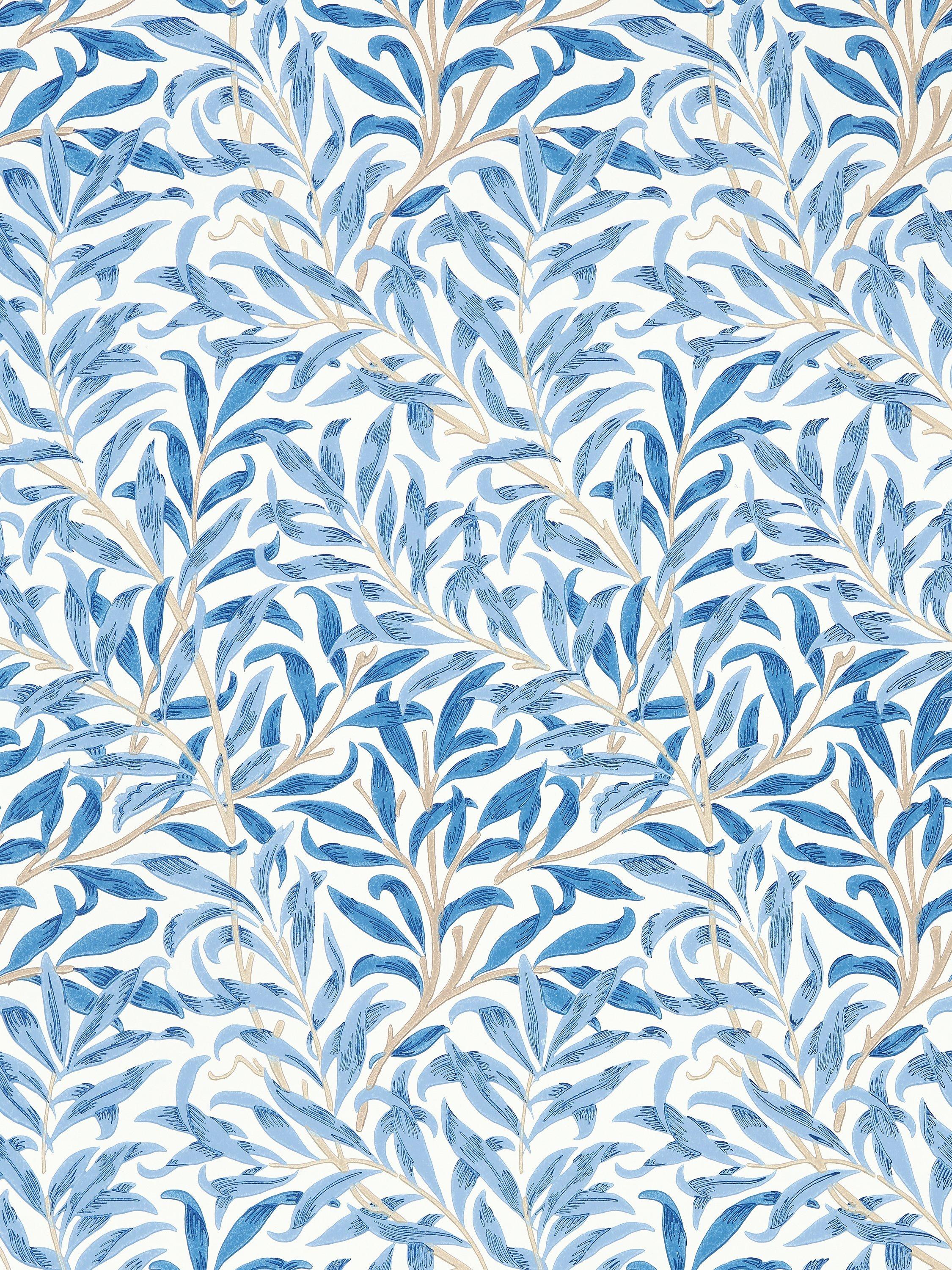 Morris & Co. Willow Boughs wallpaper, imported from the UK
